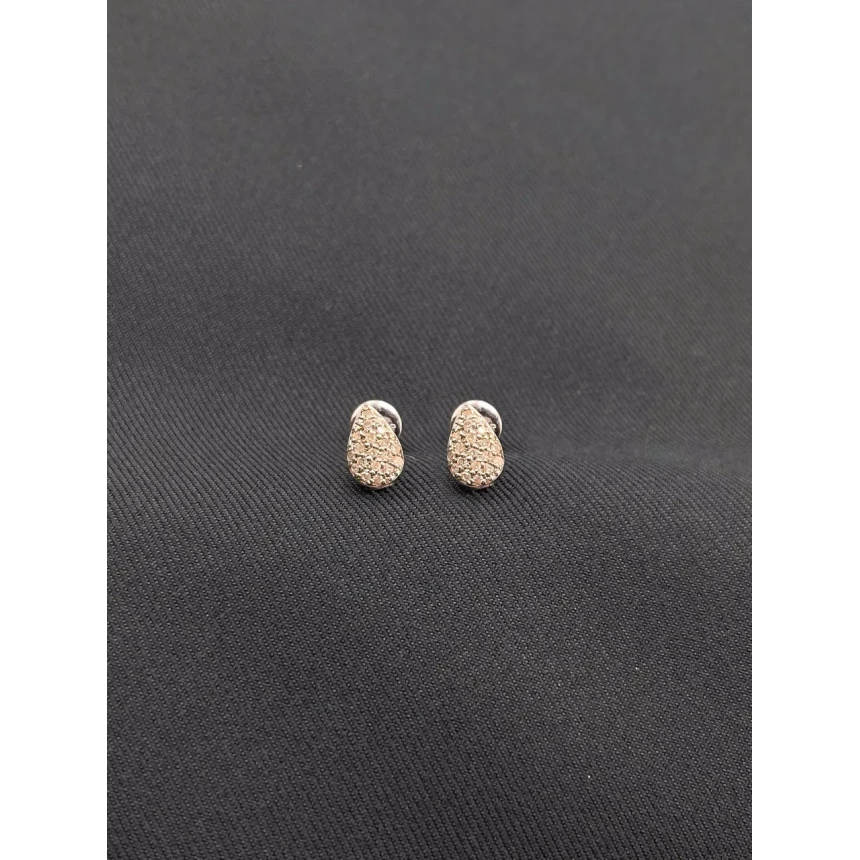 Brincos Gota com Diamantes