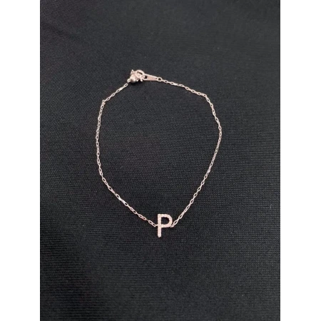 Pulseira Cartier com Letra P