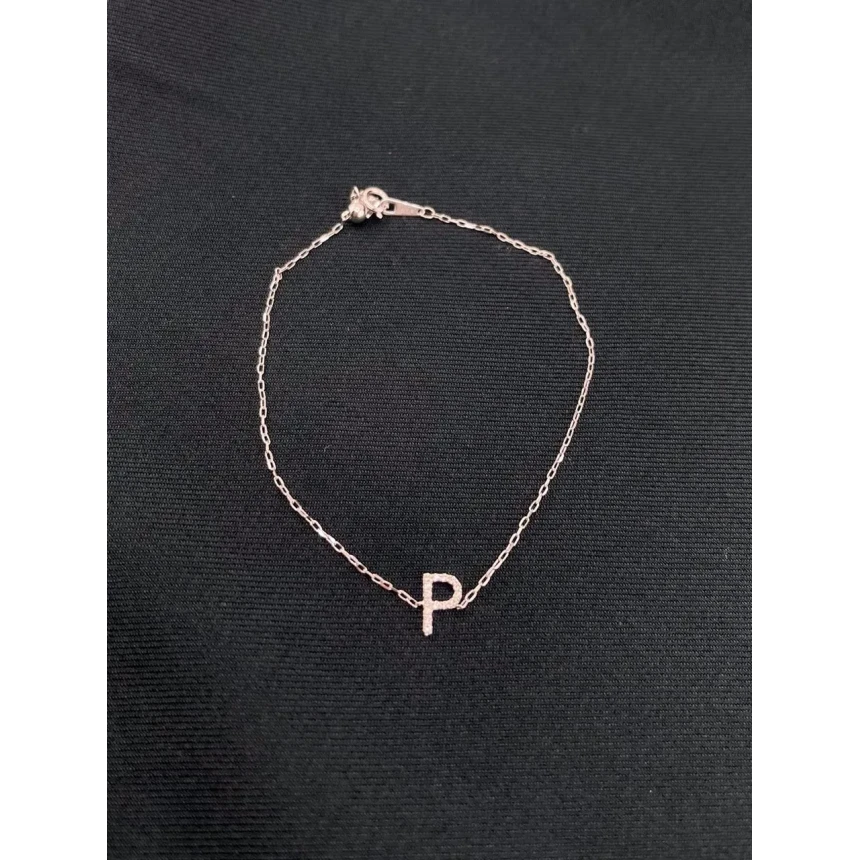 Pulseira Cartier com Letra P
