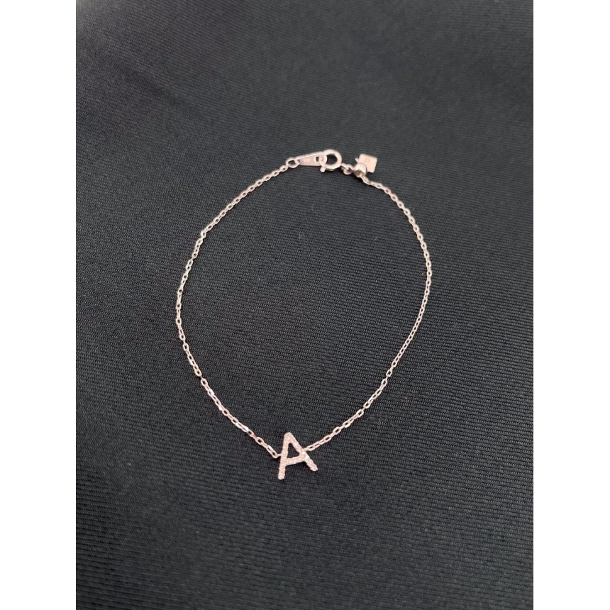 Pulseira Cartier com Letra A