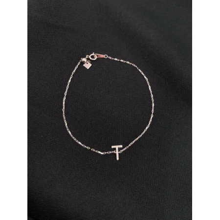 Pulseira Cartier com Letra T