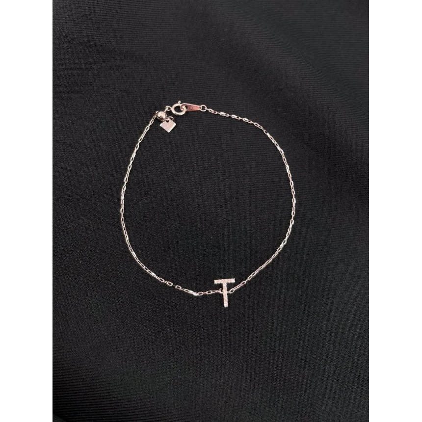 Pulseira Cartier com Letra T