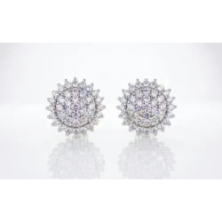 Brinco Mandala de 50 Pontos de Diamantes