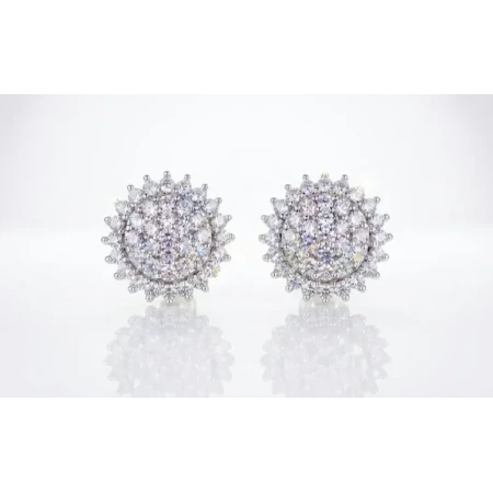 Brinco Mandala de 50 Pontos de Diamantes
