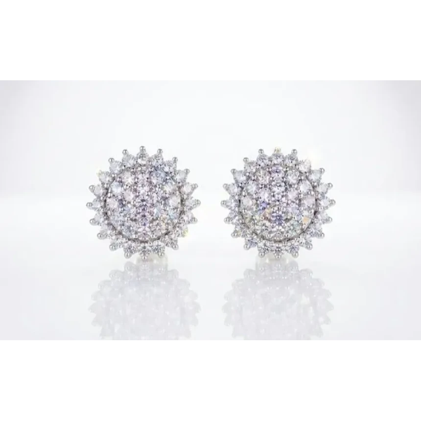 Brinco Mandala de 50 Pontos de Diamantes