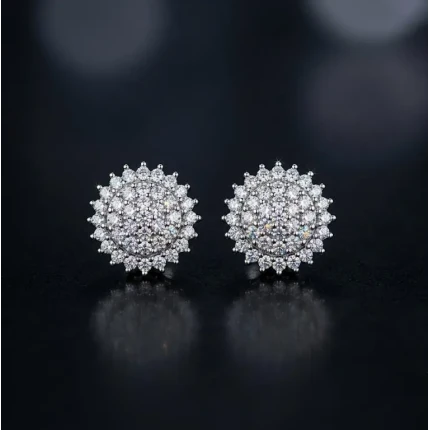 Brinco Mandala de 50 Pontos de Diamantes