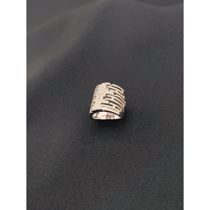 Anel Vazado com Diamantes