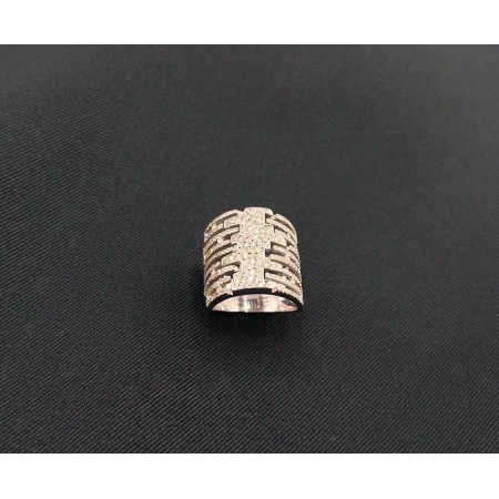 Anel Vazado com Diamantes