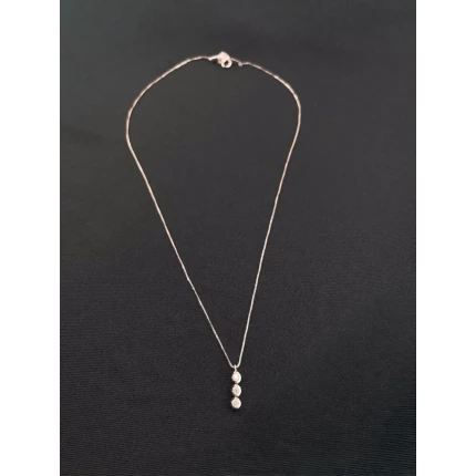Conjunto Corrente Veneziana com 3 Diamantes, totalizando 18 Pontos