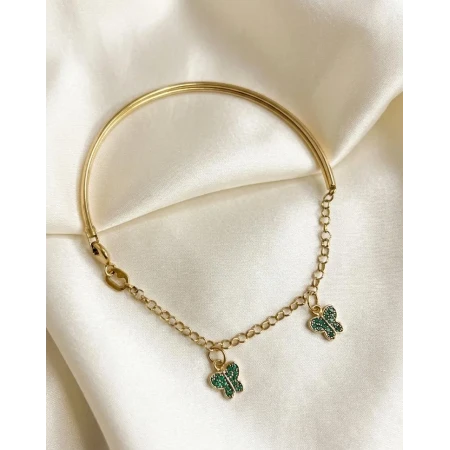 Pulseira, Metade Algema e Metade Berloqueira, 18cm