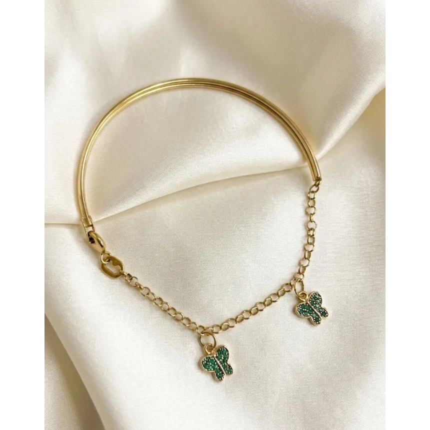Pulseira, Metade Algema e Metade Berloqueira, 18cm