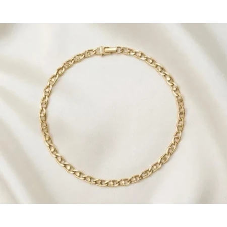 Pulseira Elos Oitavados, 21cm