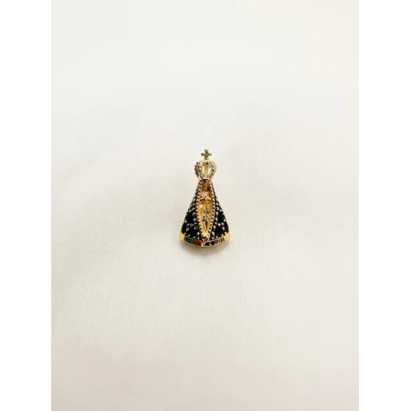 Pingente Nossa Sra Aparecida, Safiras