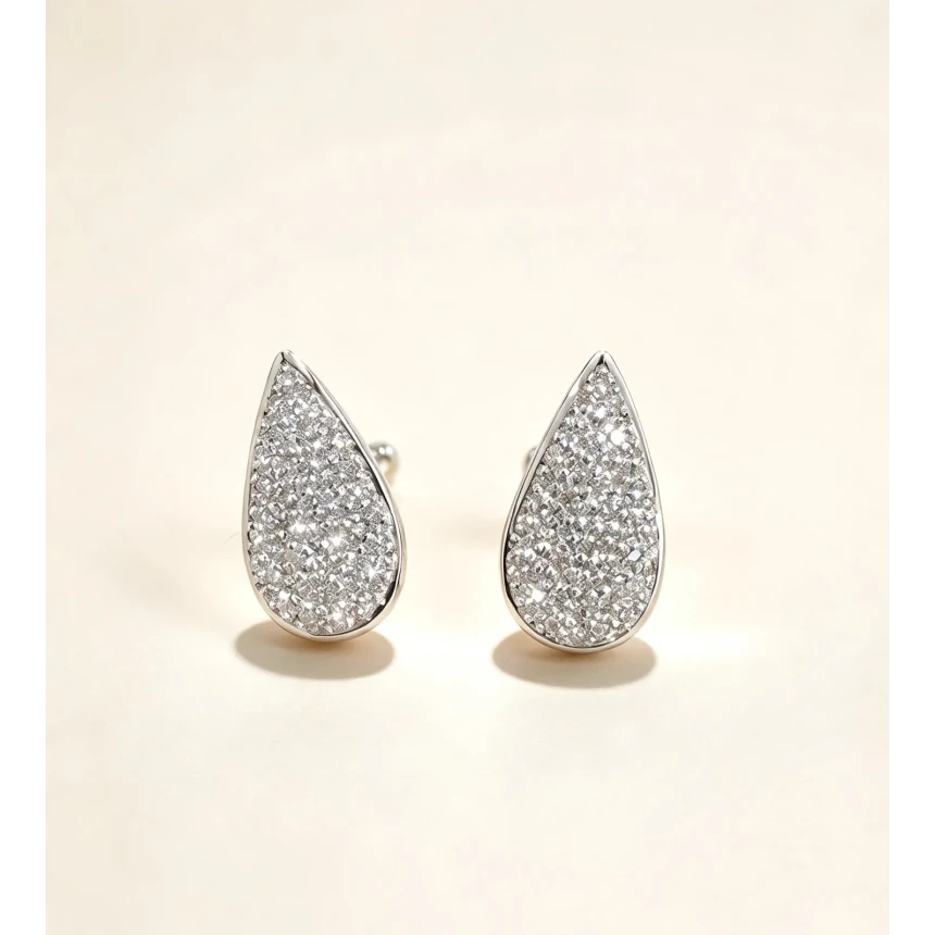 Brincos Gota, 60 Pontos de de Diamantes