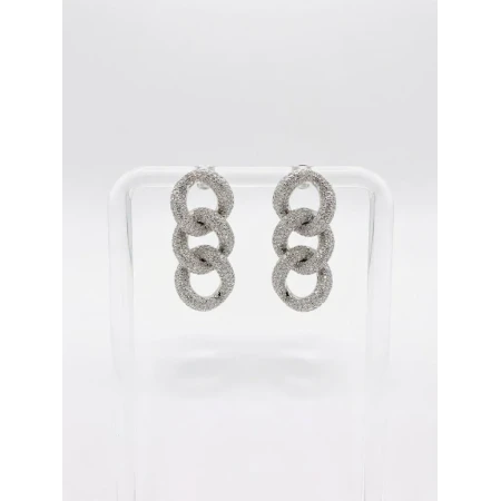Brincos Elos, 90 Pontos de Diamantes