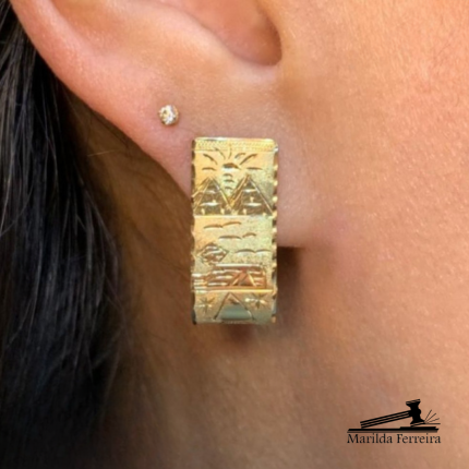 Brincos Modelo Escrava