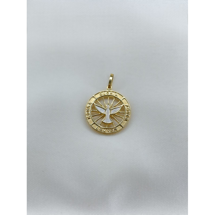 Pingente Mandala com Espírito Santo