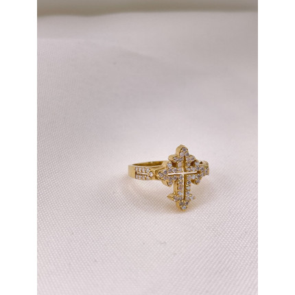Anel Cruz de Malta com Diamantes