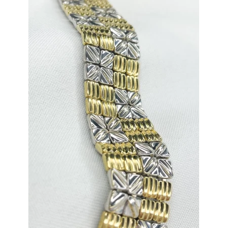 Pulseira Dois Tons Dupla Face 19cm
