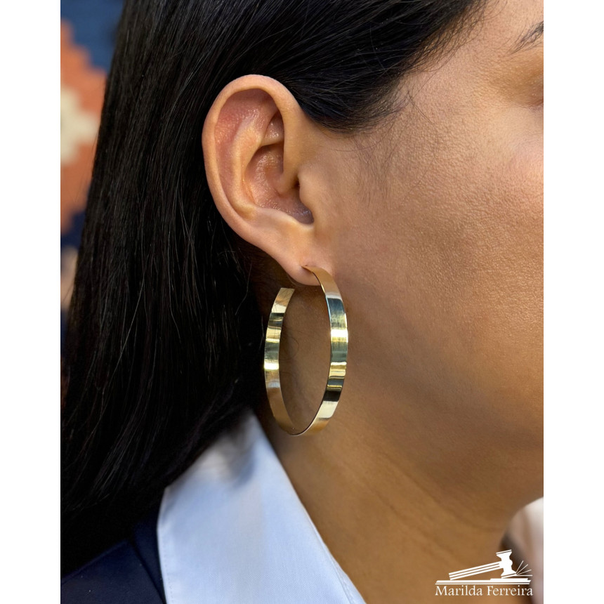 Brincos  Argola em Ouro Amarelo