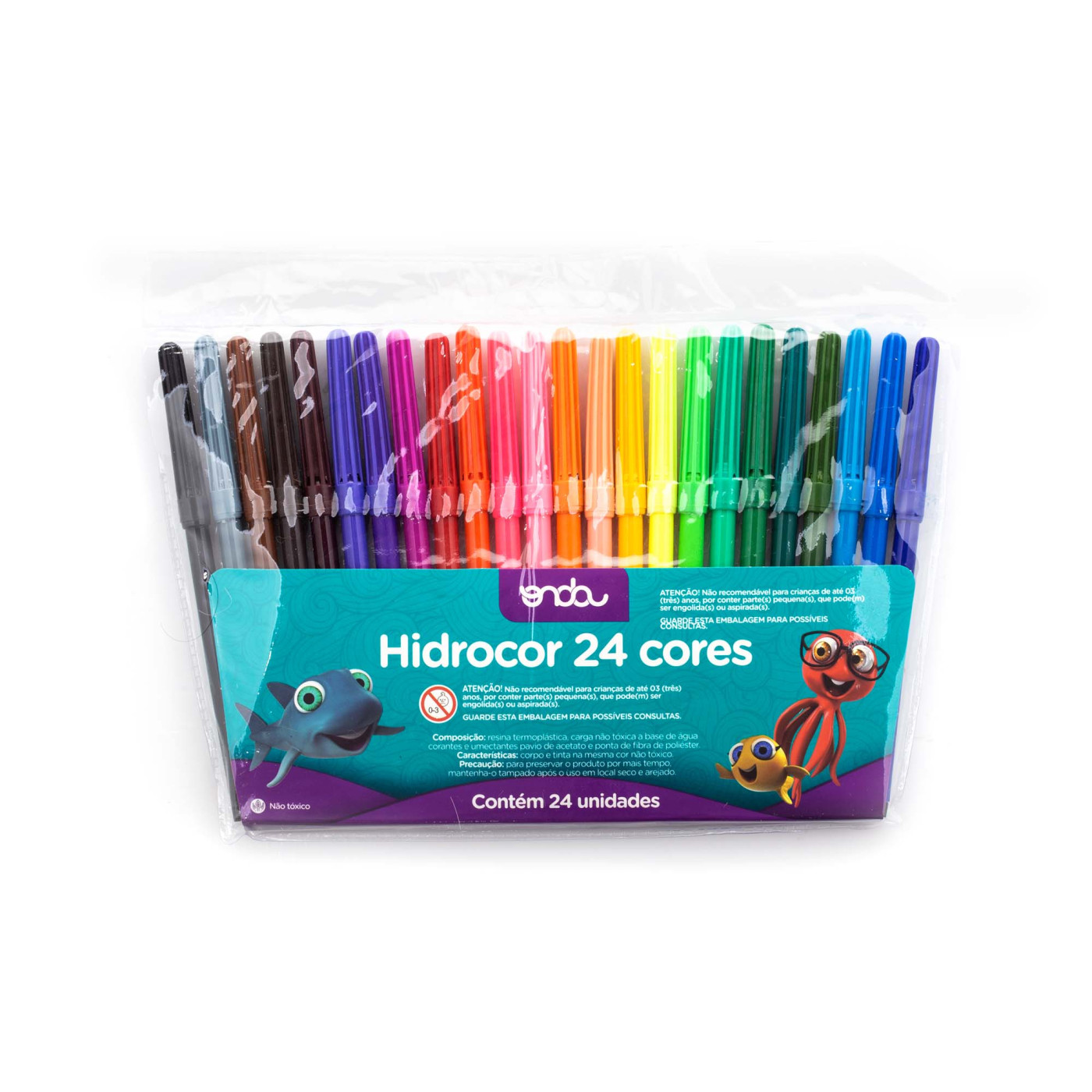 HIDROCOR 24 CORES ESTOJO | Onda Pro