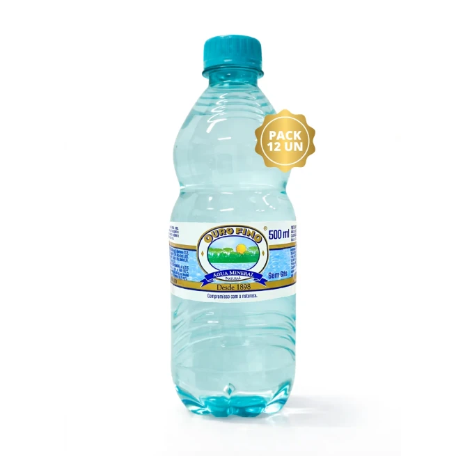 Água Mineral 500 ML - Sem Gás - Pack com 12 unidades