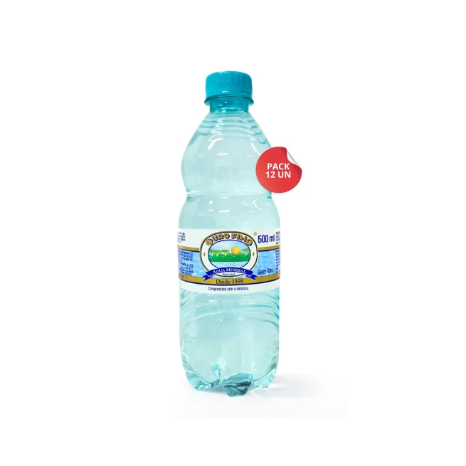 Água Mineral 500 ML - Sem Gás - Pack com 12 unidades