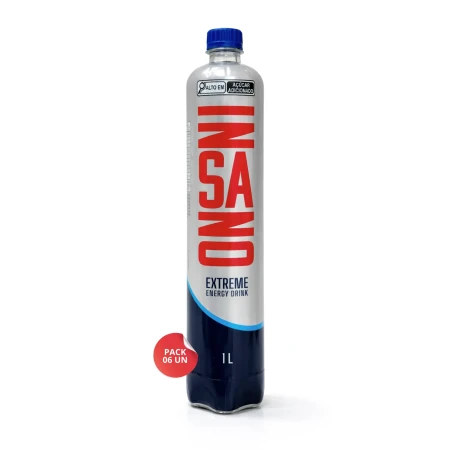 Energético Insano 1L - Pack com 06 unidades