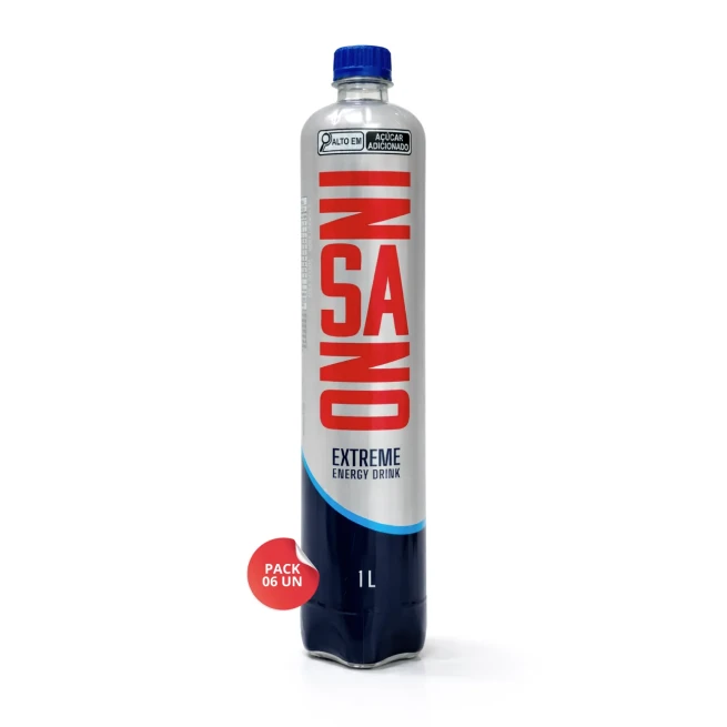 Energético Insano 1L - Pack com 06 unidades