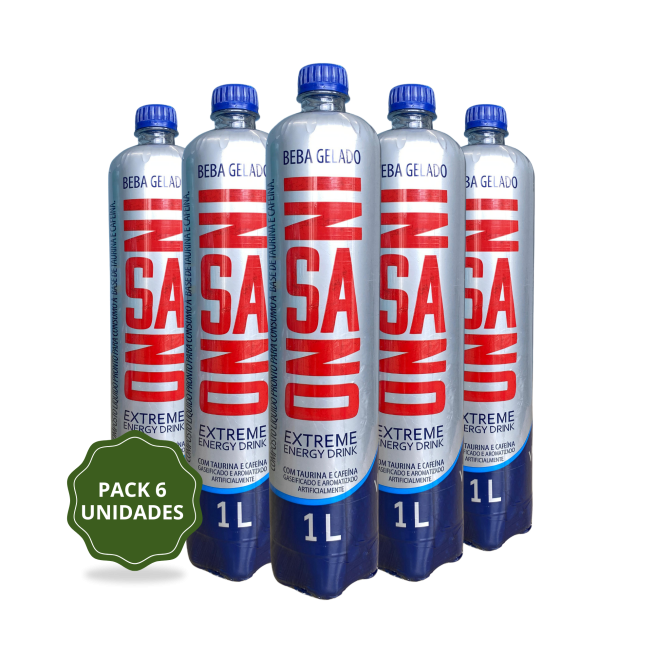 Energético Insano 1L - Pack com 06 unidades