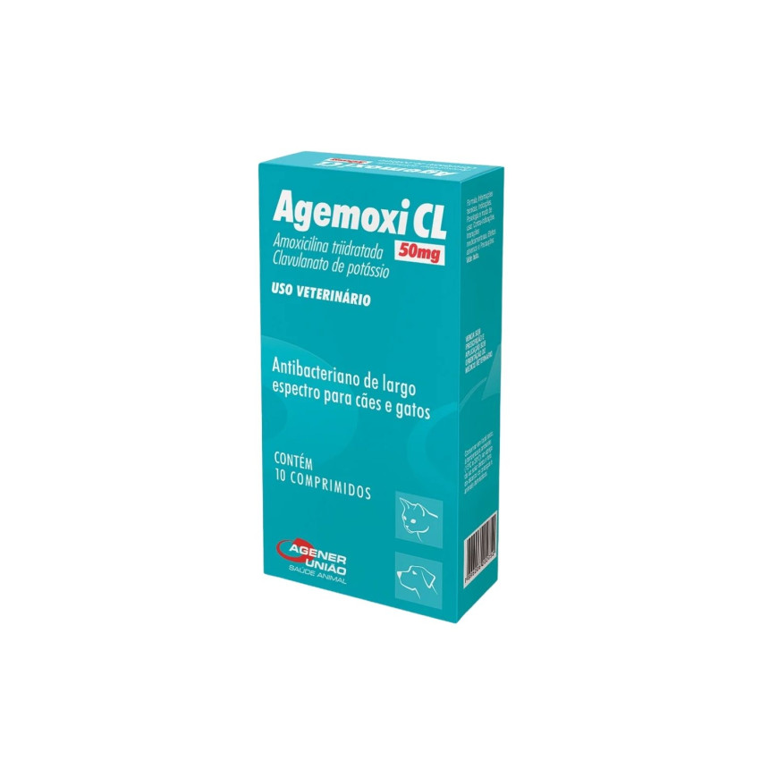 Agemoxi CL 50 mg - 10 comprimidos