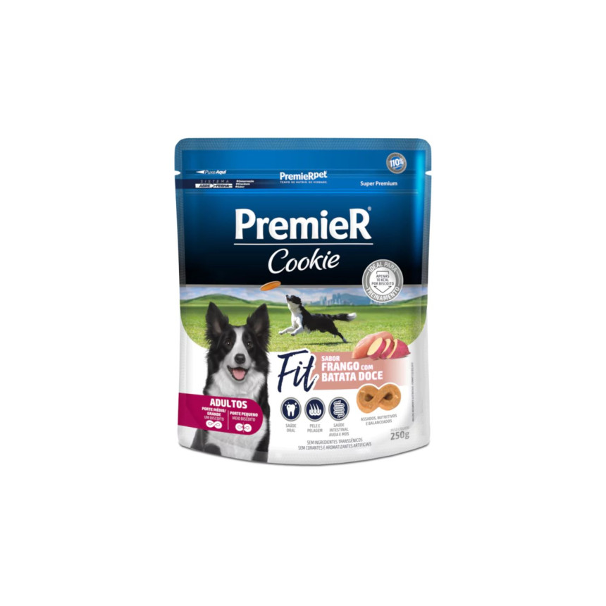 Premier Cookie Cães Adultos Fit Frango com Batata Doce 250 g