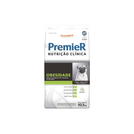 Premier Nutrição Clínica Obesidade Cães Adultos Porte Pequeno 10,1 kg