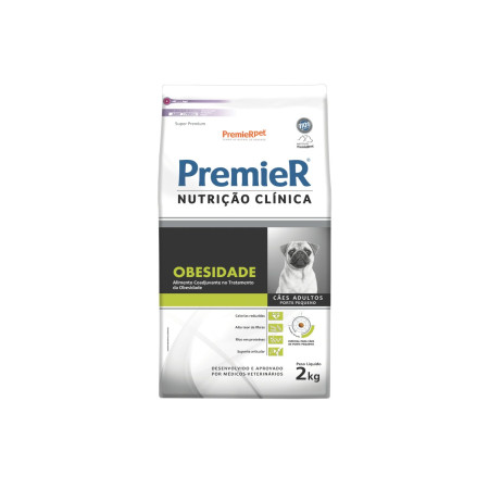 Premier Nutrição Clínica Obesidade Cães Adultos Porte Pequeno 2 kg