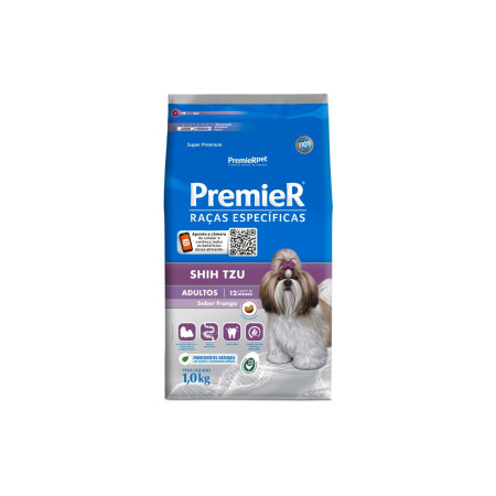 Premier Raças Específicas Shih Tzu Cães Adultos Frango 1 kg