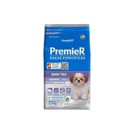 Premier Raças Específicas Shih Tzu Cães Filhotes Frango 2,5 kg