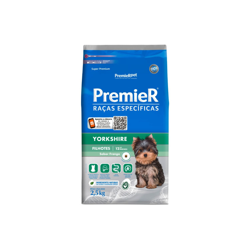 Premier Raças Específicas Yorkshire Cães Filhotes Frango 2,5 kg
