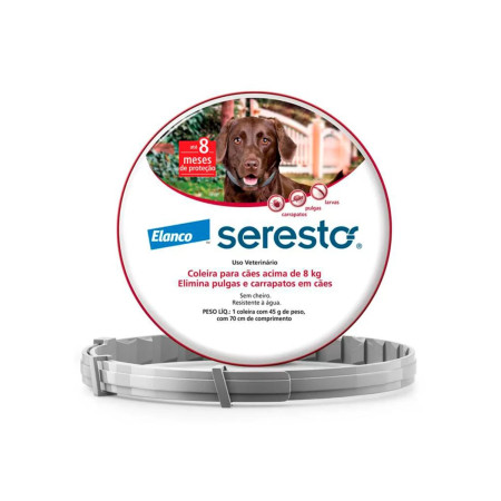 Coleira Seresto M - Cães acima de 8 kg