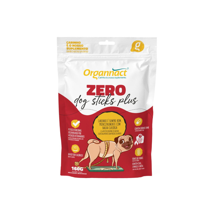 Petisco Dog Sticks Zero Plus 160 g