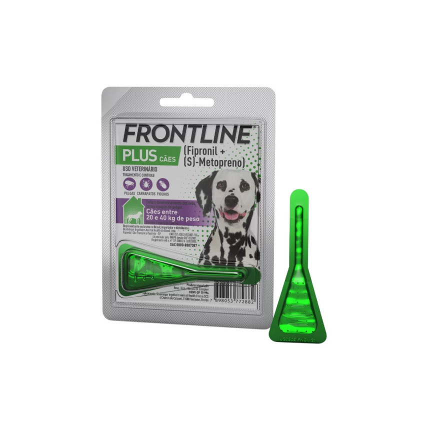 Frontline Plus para Cães 20 a 40 kg