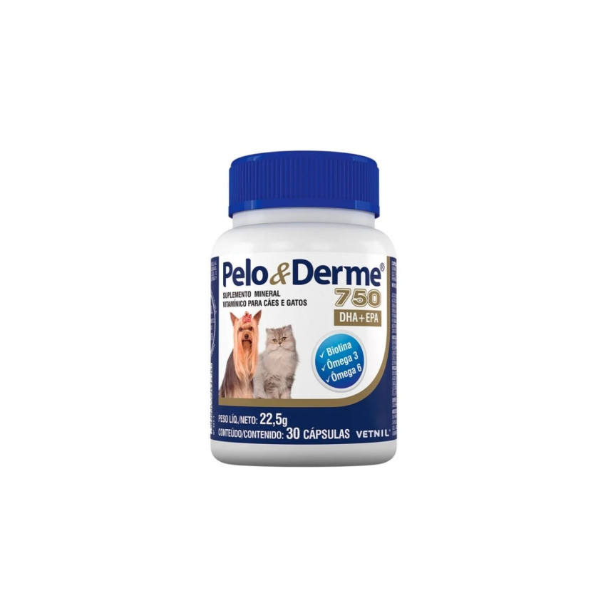 Pelo & Derme 750 DHA + EPA - 30 cápsulas