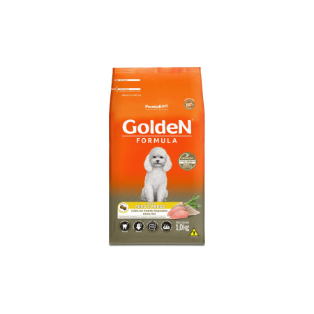 Golden Formula Cães Adultos Porte Pequeno Peru e Arroz 1 kg