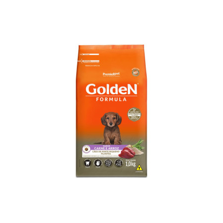 Golden Formula Cães Filhotes Porte Pequeno Carne 1 kg