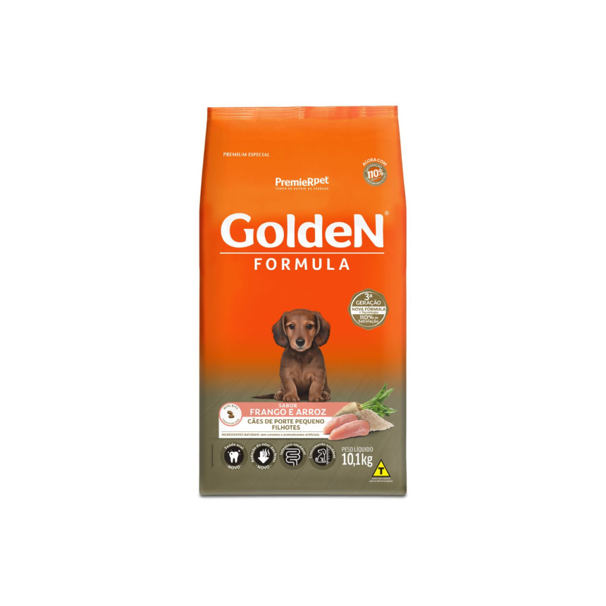 Golden Formula Cães Filhotes Porte Pequeno Frango 10,1 kg