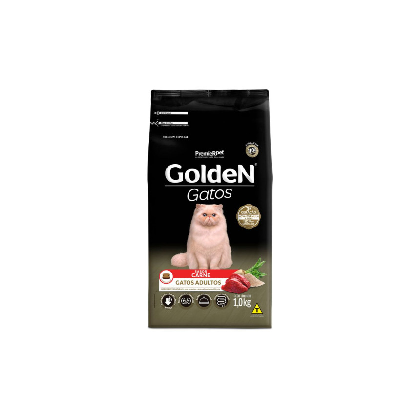 Golden Gatos Adultos Carne 1 kg