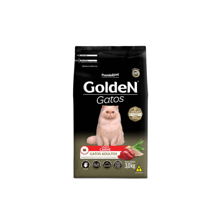 Golden Gatos Adultos Carne 3 kg