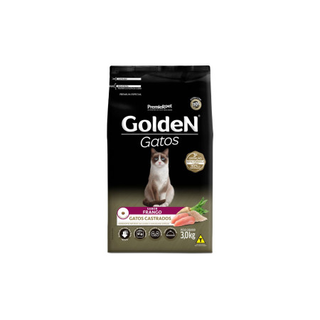 Golden Gatos Castrados Frango 3 kg