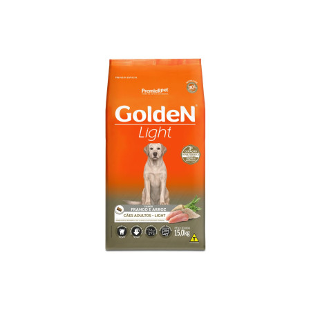Golden Light Cães Adultos Frango 15 kg
