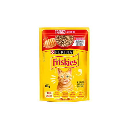 Sachê Friskies Gatos Adultos Frango ao Molho 85 g