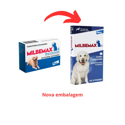 Milbemax Cães de 5 a 25 kg - 2 comprimidos